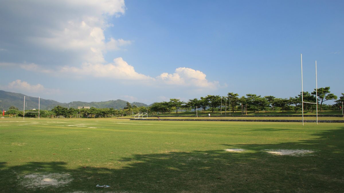 21世紀の森ビーチ 広い公園がある